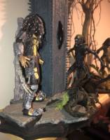 AVP Grid Alien vs Celtic Predator Battle (Alien vs Predator) Custom Diorama / Playset [Predator perspective]