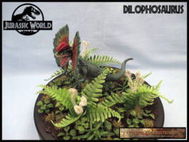 Dilophosuarus (Jurassic Park) Custom Diorama / Playset