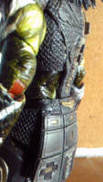 Blackout aka Milena Zdravkovic (Concept) 2.0 (Predator) Custom Action Figure [here's some detail of his spikes shaved torso]