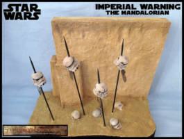 Imperial Warning from The Mandalorian (Star Wars) Custom Diorama / Playset