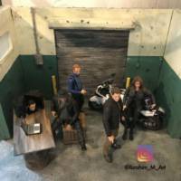 Ethan Hunt and IMF team (Luther Stickell, Benji Dunn and Ilsa Faust) w/ Dio (Misc) Custom Action Figure