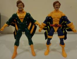 Banshee (Blue & Gold) (Marvel Legends) Custom Action Figure [Green & Blue]