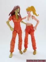 Poison Ivy (Arkham Inmate) (Batman) Custom Action Figure [Poison Ivy (Arkham Inmate) custom action figure with Harley Quinn]