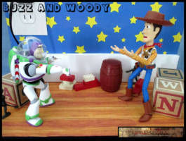 Buzz and Woody (Toy Story) Custom Diorama / Playset