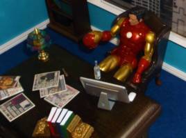 Tony Stark office diorama (Marvel Legends) Custom Diorama / Playset