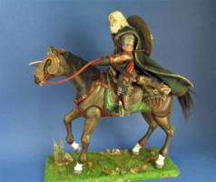 Rohirrim soldier on horse, custom and repaint of the toybiz Gamling figure (Lord of the Rings) Custom Action Figure