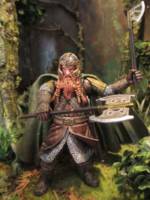 Gimli, fellowship of the Ring, axe-throwing figure by Toybiz (Lord of the Rings) Custom Action Figure