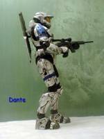 Silver w/ Blue Mark VI (Halo) Custom Action Figure