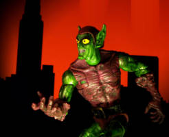 Toy Biz Sinister 6 Green Goblin eyes touch up V2 (Spider-Man) Custom Action Figure