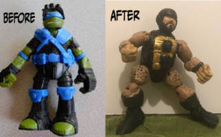 Puck (Marvel Legends) Custom Action Figure [Before and After]