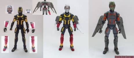Firefly (Batman) Custom Action Figure [Firefly custom action figure before and after]