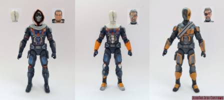 deathstroke (DC Universe) Custom Action Figure [Deathstroke custom action figure before and after]