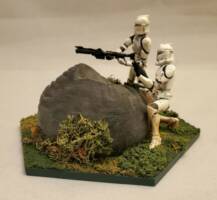 Cover Behind Giants (Star Wars) Custom Diorama / Playset
