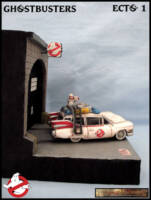 Ghostbusters Toony Ecto-1 (Ghostbusters) Custom Diorama / Playset