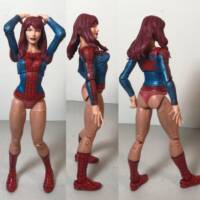 Marvel Legends Mary Jane Watson (version 3) Spider-man costume (Marvel Legends) Custom Action Figure
