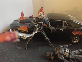 All New Ghost Rider (Robbie Reyes) (Marvel Universe) Custom Action Figure [Chain whip]