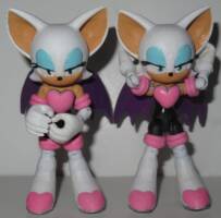 Rouge the Bat (twice) (Sonic) Custom Action Figure