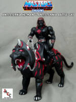 Custom Anti-Eternia He-Man and Anti-Eternia Battle Cat Masters of the Universe Origins  MOTU (Masters of the Universe) Custom Action Figure