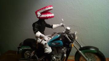 Motor Mouth (Comedy Bang Bang mascot) (Masked Rider) Custom Action Figure