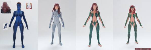Poison Ivy (Batman) Custom Action Figure [Poison Ivy custom action figure before and after]