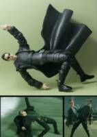 Neo vs Agent Jones (Matrix) Custom Action Figure [Keanu Reeves as Neo and Robert Taylor as Agent Jones]