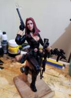 Black widow Mcu Scarjo classic suit (Marvel Legends) Custom Action Figure