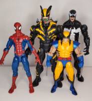 Symbiote Wolverine (Web of Shadows) (Marvel Legends) Custom Action Figure [Size comparison]