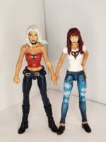Casual Mary Jane (MJ) Watson and Felicia Hardy (Black Cat) (Marvel Legends) Custom Action Figure