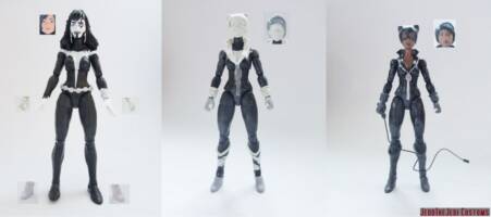 Catwoman (Batman) Custom Action Figure [Catwoman custom action figure before and after]