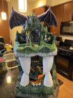 Handmade Fortress of Fangs (Dungeons and Dragons) Custom Diorama / Playset