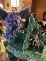 Handmade Fortress of Fangs (Dungeons and Dragons) Custom Diorama / Playset [Top exterior]