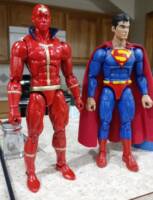 Red Tornado (DC Universe) Custom Action Figure [Superman, for scale.]