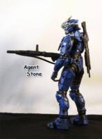 Blue Hayabusa (Halo) Custom Action Figure
