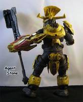Yellow Battle Damage Chieftain (Halo) Custom Action Figure