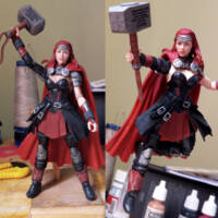 Whorty Black widow or Thor Black widow MCU style. (Marvel Legends) Custom Action Figure