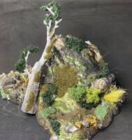 Volcanic Action Figure Base with Light-Up Lava (Star Wars) Custom Diorama / Playset [Volcanic Action Figure Base with Light-Up Lava]