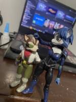 Krystal Mccloud (Star Fox) Custom Action Figure [Fox and Krystal]