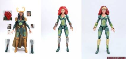 Mera (Aquaman) Custom Action Figure [Mera custom action figure before and after]