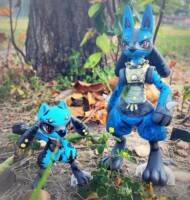 Lucario & Riolu Repaints (Pokemon) Custom Action Figure