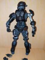 Halo Mystery Spartan (Halo) Custom Action Figure [Back view]