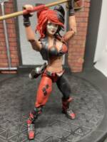 Harley Quinn (Batman) Custom Action Figure [Hammer up, gun visible]