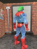 Captain Planet (Captain Planet) Custom Action Figure [Back 3/4]
