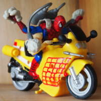 Spider-Man on Cycle (Six Arm with Web Cannon) (Spider-Man) Custom Action Figure
