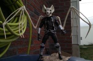 Man Bat Rider (not canon an original idea and design) (Amalgam) Custom Action Figure
