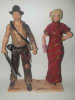 Club Obi Wan - Willie Scott (Indiana Jones) Custom Action Figure [Posed with Indy]