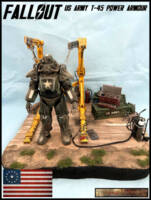 US.Army T-45 Power Armour (Fallout) Custom Diorama / Playset