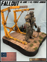 US.Army T-45 Power Armour (Fallout) Custom Diorama / Playset