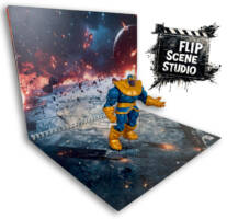 Flip Scene Studio Diorama Book 3 Echoes of the Galaxy (Marvel Universe) Custom Diorama / Playset [Example 3rd Person]