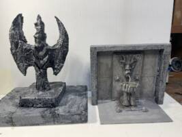 Statue and fountain (Dungeons and Dragons) Custom Diorama / Playset