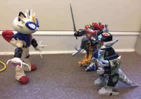 Meowth Initiator Impersonator (Pokemon) Custom Action Figure [Dino Megazord & Dragonzord vs. the Meowth Initiator Impersonator]